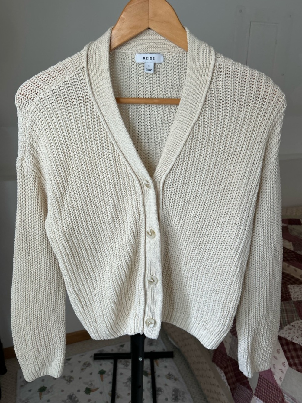 Reiss Knit Adeena Cardigan Sweater - Picture 1 of 10